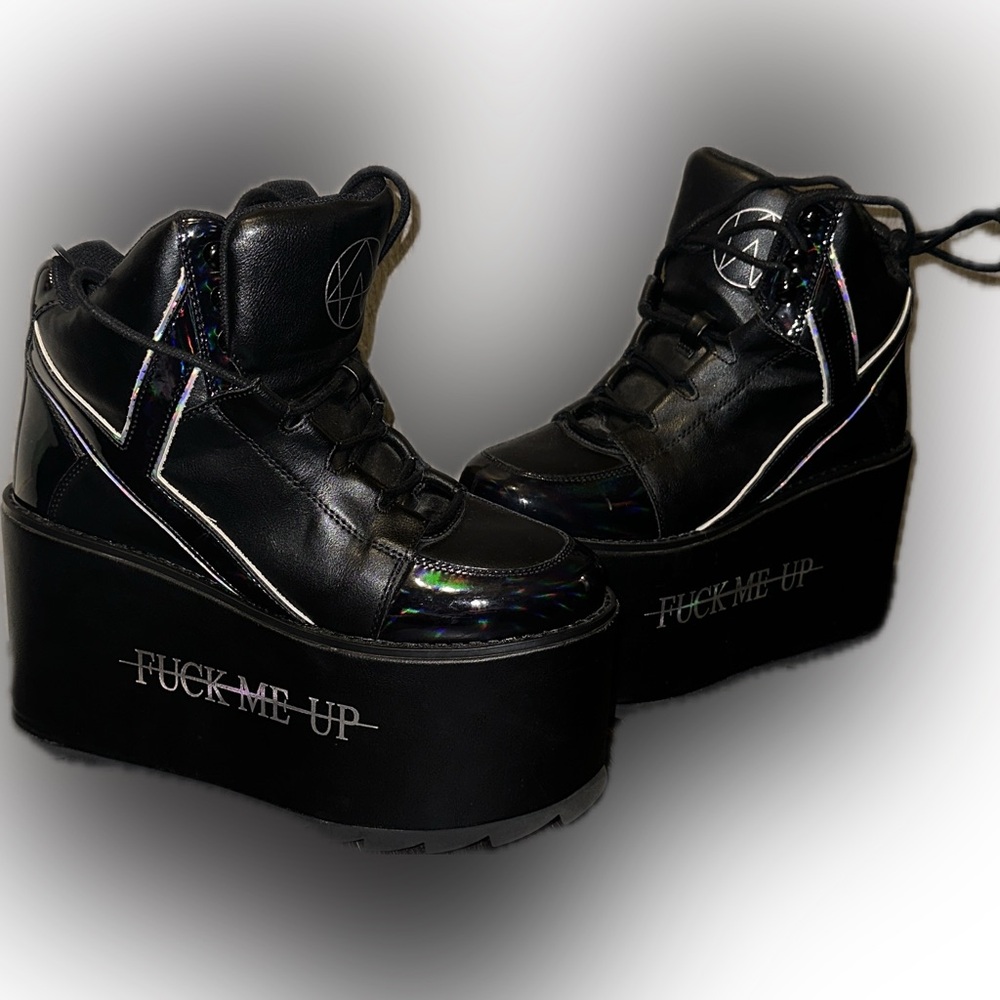 YRU X Alison Wonderland Qozmo Platform Sneakers